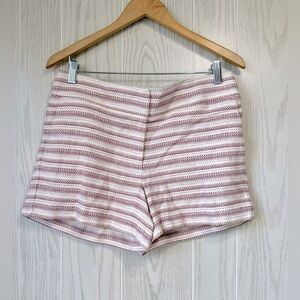 LOFT The Riviera Short Pink Multi Tweed with Shimmer Size 6 LNC
